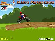 Флеш игра онлайн Марио Мотокросс / Mario Motorcross
